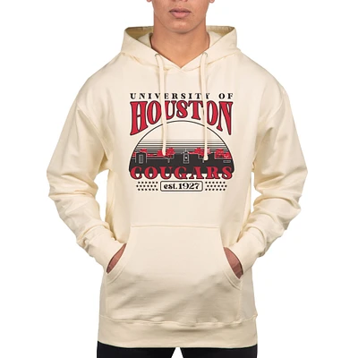 Men's Uscape Apparel Oatmeal Houston Cougars Pullover Hoodie