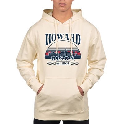Men's Uscape Apparel Oatmeal Howard Bison Pullover Hoodie
