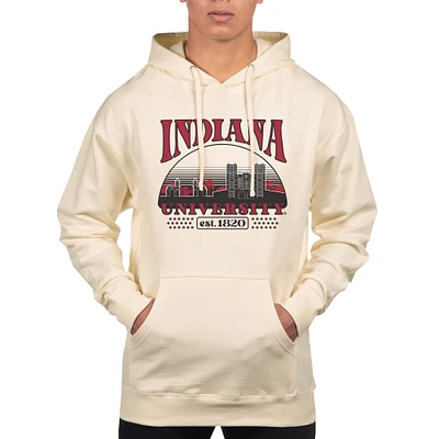 Men's Uscape Apparel Oatmeal Indiana Hoosiers Pullover Hoodie