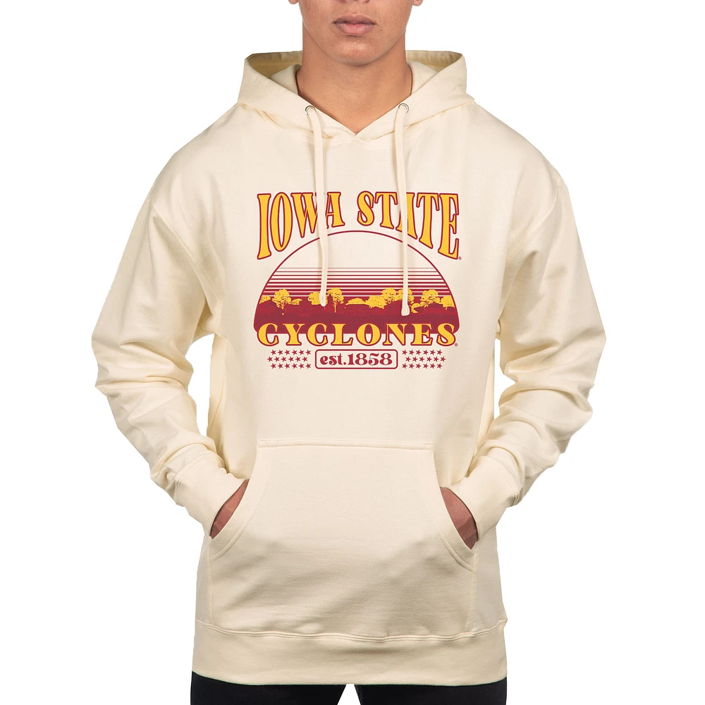 Men's Uscape Apparel Oatmeal Iowa State Cyclones Pullover Hoodie