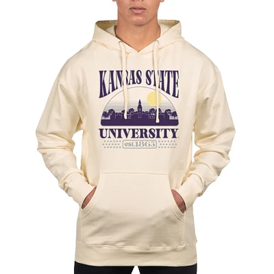 Men's Uscape Apparel Oatmeal Kansas State Wildcats Pullover Hoodie