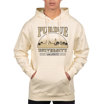 Men's Uscape Apparel Oatmeal Purdue Boilermakers Pullover Hoodie