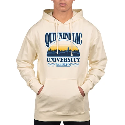 Men's Uscape Apparel Oatmeal Quinnipiac Bobcats Pullover Hoodie