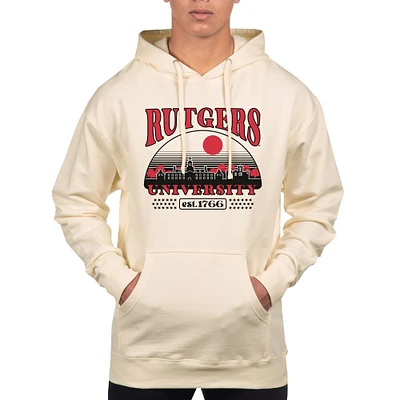 Men's Uscape Apparel Oatmeal Rutgers Scarlet Knights Pullover Hoodie