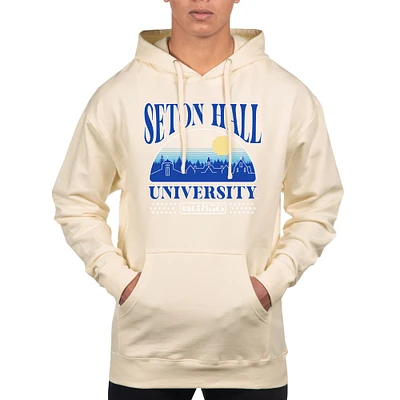 Men's Uscape Apparel Oatmeal Seton Hall Pirates Pullover Hoodie