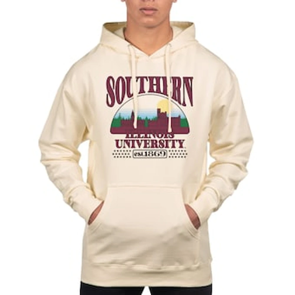 Men's Uscape Apparel Oatmeal Southern Illinois Salukis Pullover Hoodie