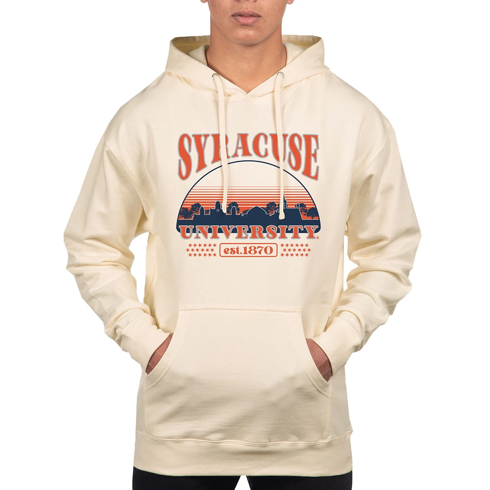 Men's Uscape Apparel Oatmeal Syracuse Orange Pullover Hoodie