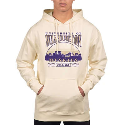 Men's Uscape Apparel Oatmeal Washington Huskies Pullover Hoodie