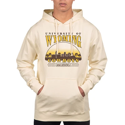 Men's Uscape Apparel Oatmeal Wyoming Cowboys Pullover Hoodie