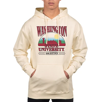 Men's Uscape Apparel Oatmeal Washington State Cougars Pullover Hoodie