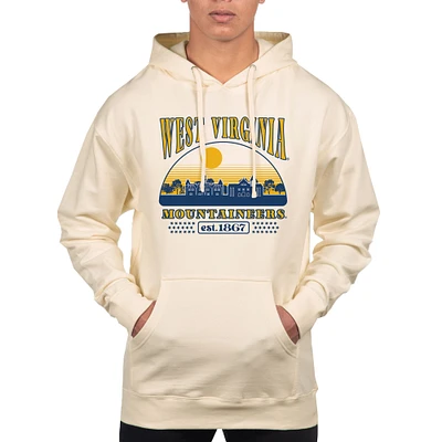 Men's Uscape Apparel Oatmeal West Virginia Mountaineers Pullover Hoodie