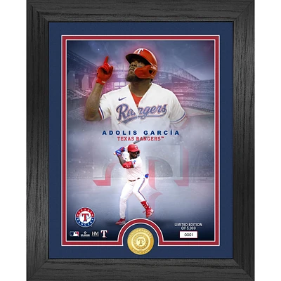 Highland Mint Adolis Garcia Texas Rangers 13" x 16" Bronze Coin Photo Mint