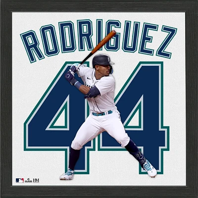 Highland Mint Julio Rodriguez Seattle Mariners 13'' x 13'' Impact Jersey Framed Photo
