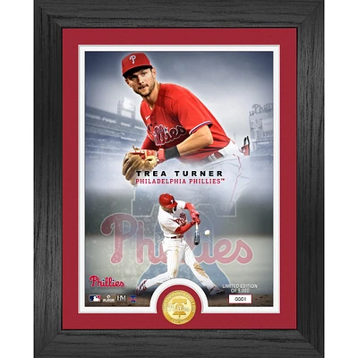 Highland Mint Trea Turner Philadelphia Phillies 13" x 16" Bronze Coin Photo Mint
