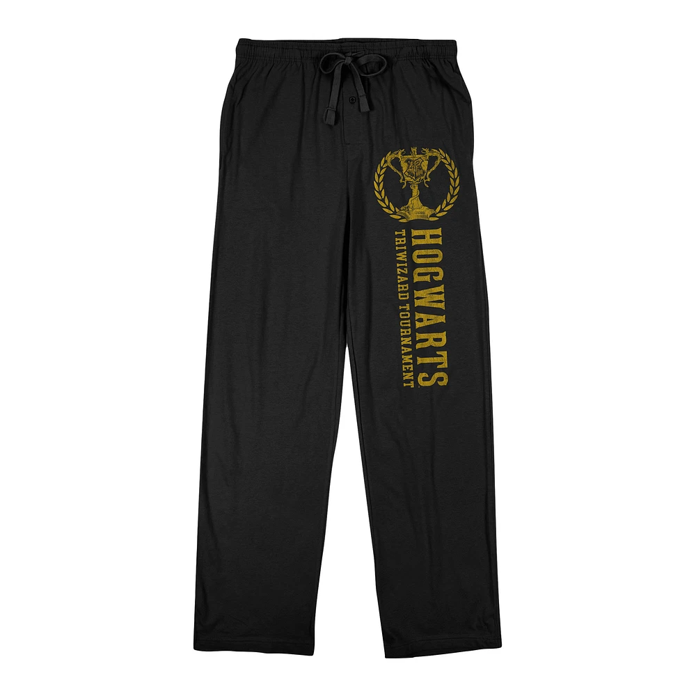 Men's Black Harry Potter Triwizard Tournament Sleep Pants