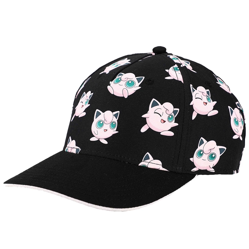 Youth Black Pokemon Jigglypuff Adjustable Hat