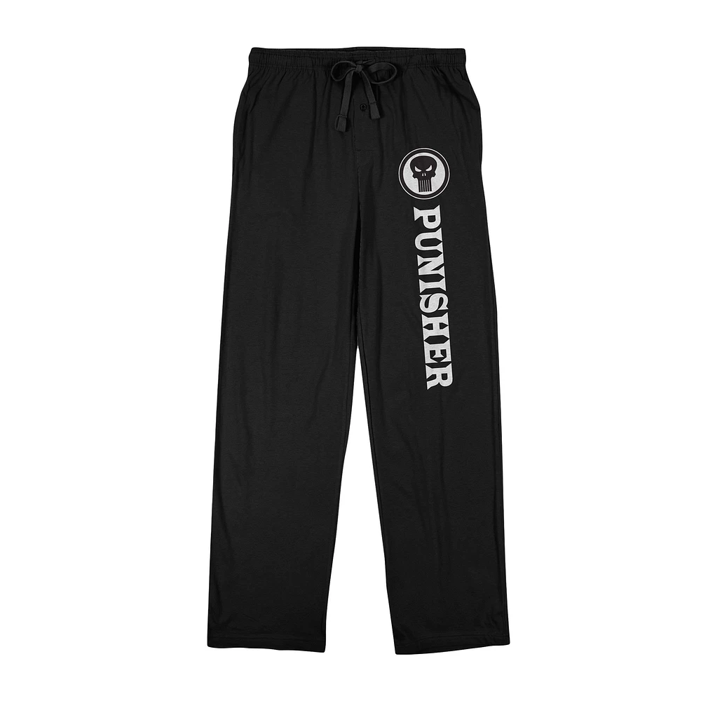 Men's Black The Punisher Icon Sleep Pants