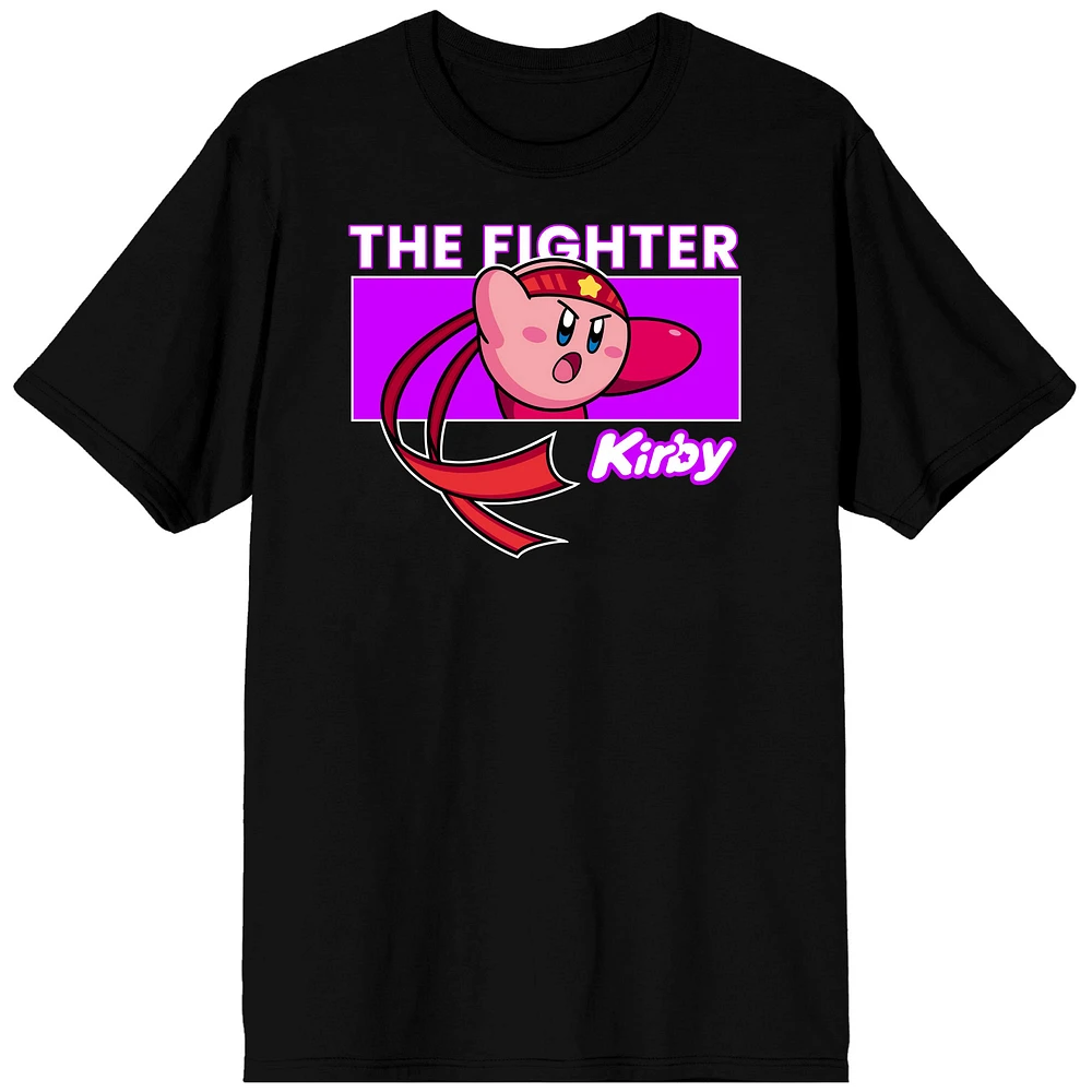 Unisex Black Kirby The Fighter T-Shirt