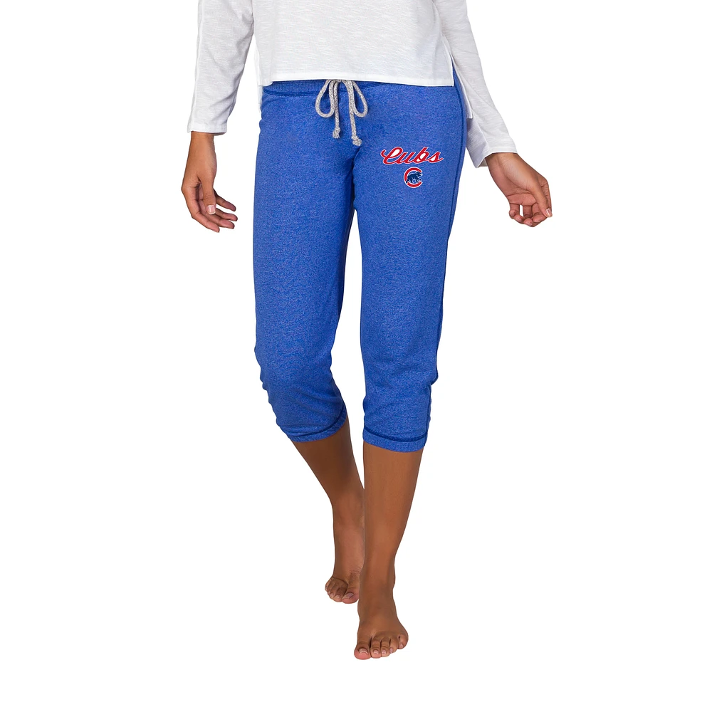 Women's Concepts Sport Royal Chicago Cubs Quest Knit Capri Pants