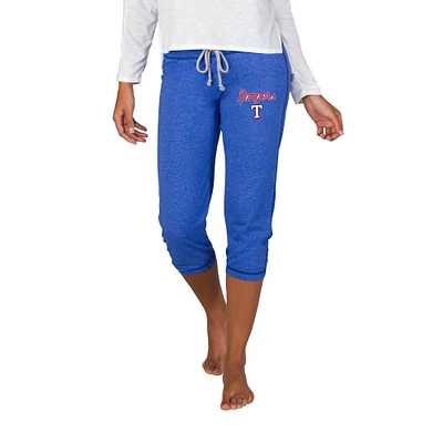 Women's Concepts Sport Royal Texas Rangers Quest Knit Capri Pants