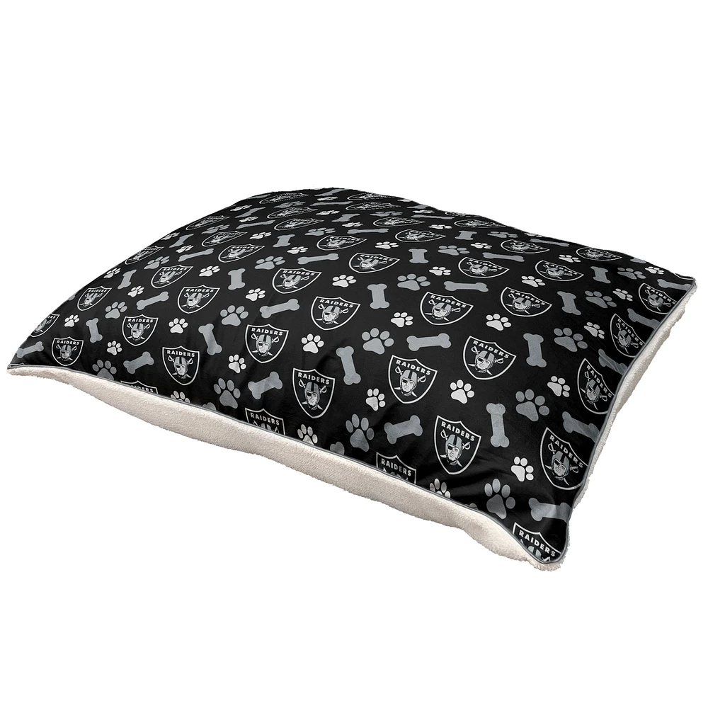 Pegasus Las Vegas Raiders 35" x 44" Bones Sherpa Pet Bed