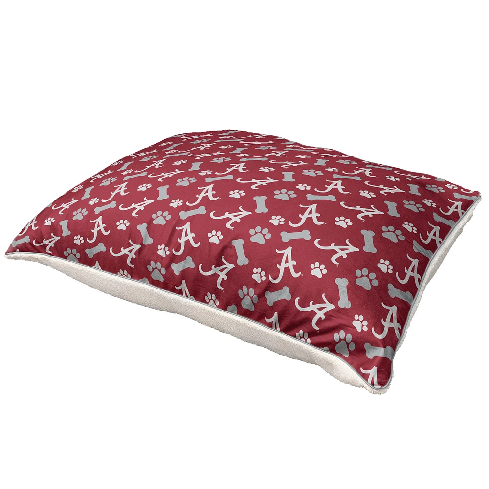 Pegasus Alabama Crimson Tide 35" x 44" Bones Sherpa Pet Bed