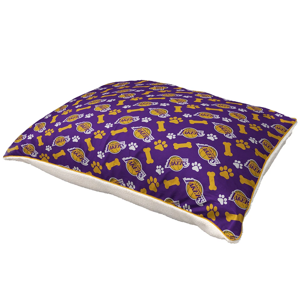 Pegasus Los Angeles Lakers 35" x 44" Bones Sherpa Pet Bed