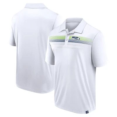 Men's Fanatics White Seattle Seahawks Victory For Us Interlock Polo