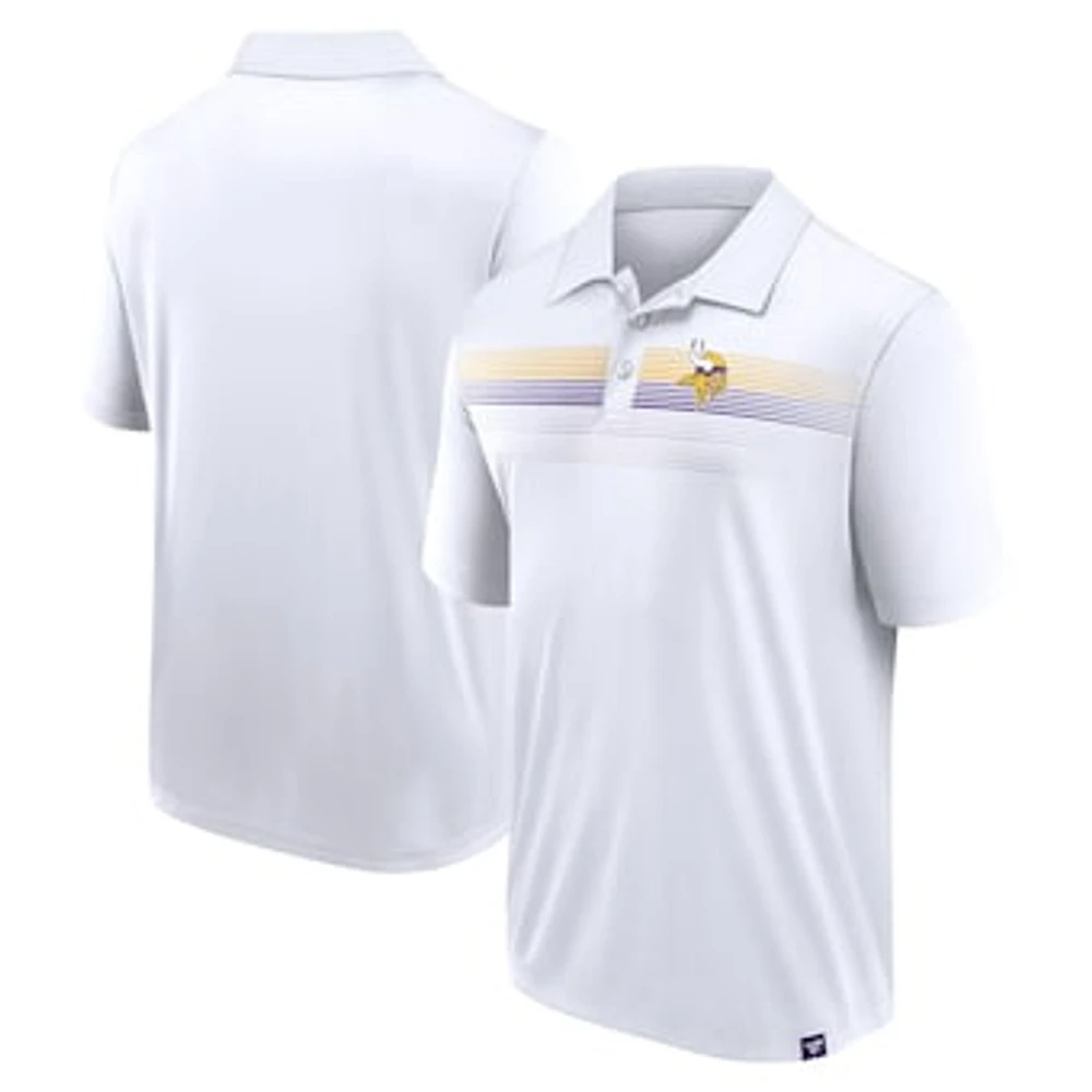 Men's Fanatics White Minnesota Vikings Victory For Us Interlock Polo