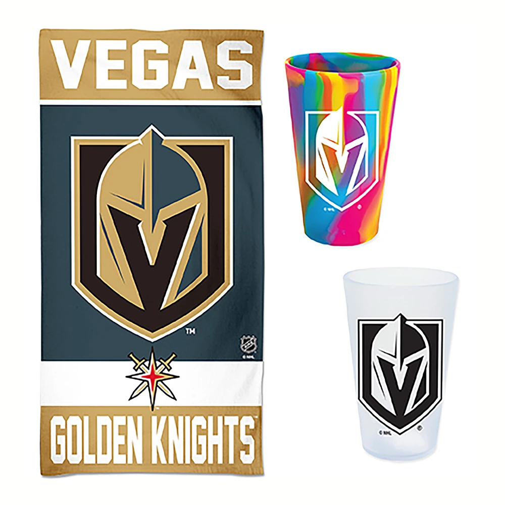 WinCraft Vegas Golden Knights Beach Day Accessories Pack