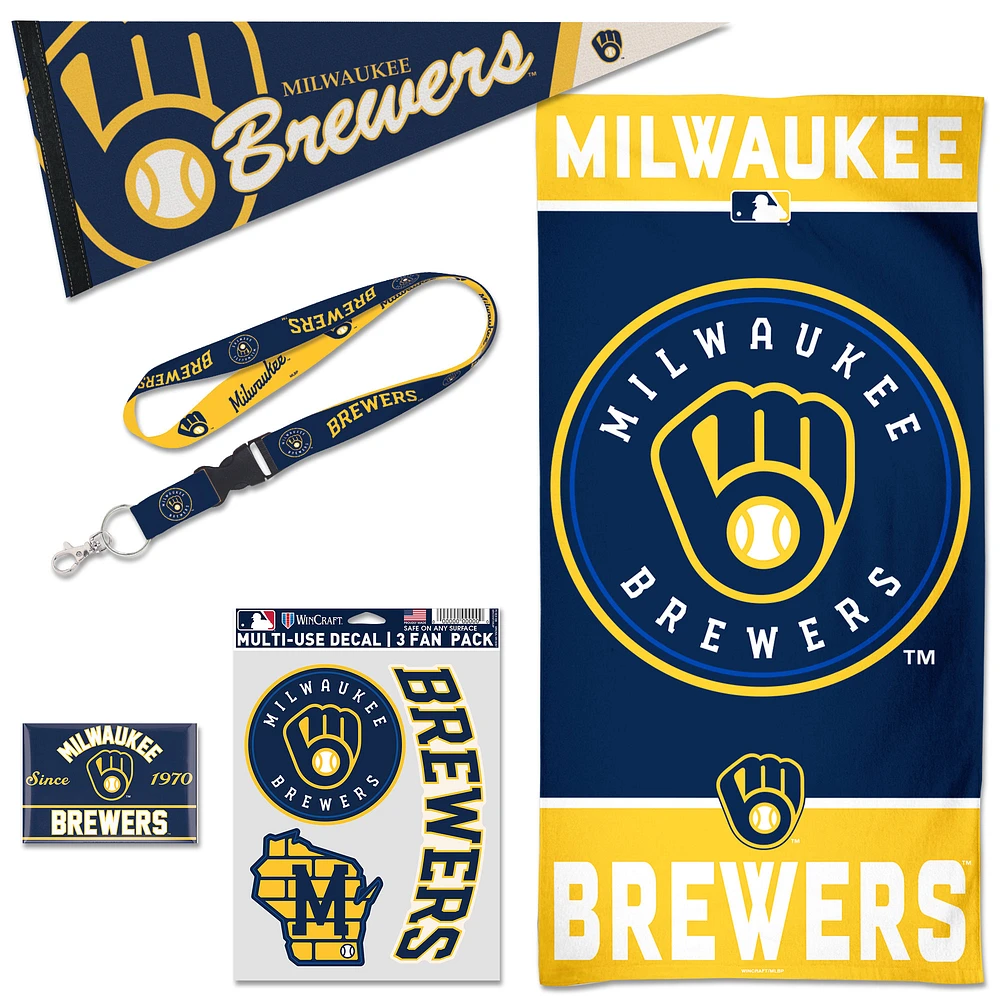 WinCraft Milwaukee Brewers House Fan Accessories Pack