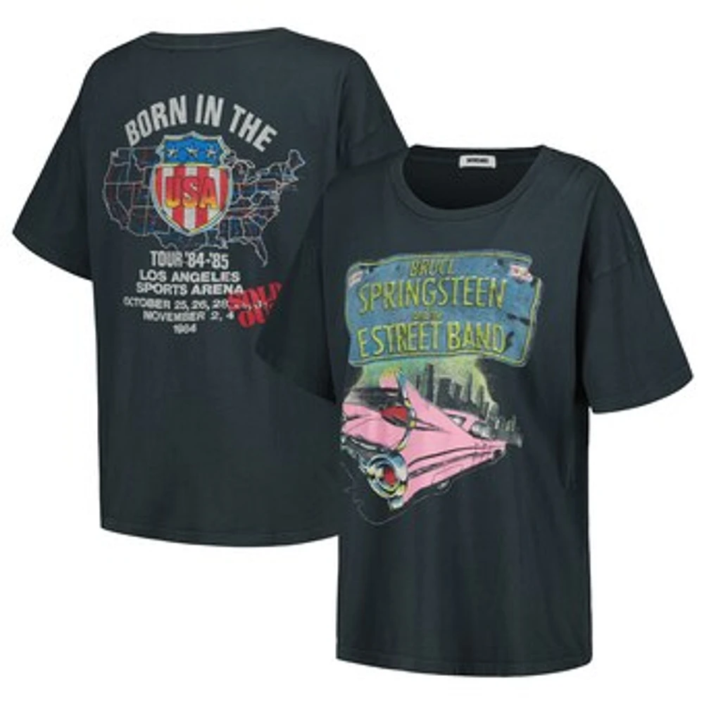 Women's Daydreamer Black Bruce Springsteen 1984/85 Born In The U.S.A Tour Graphic T-Shirt