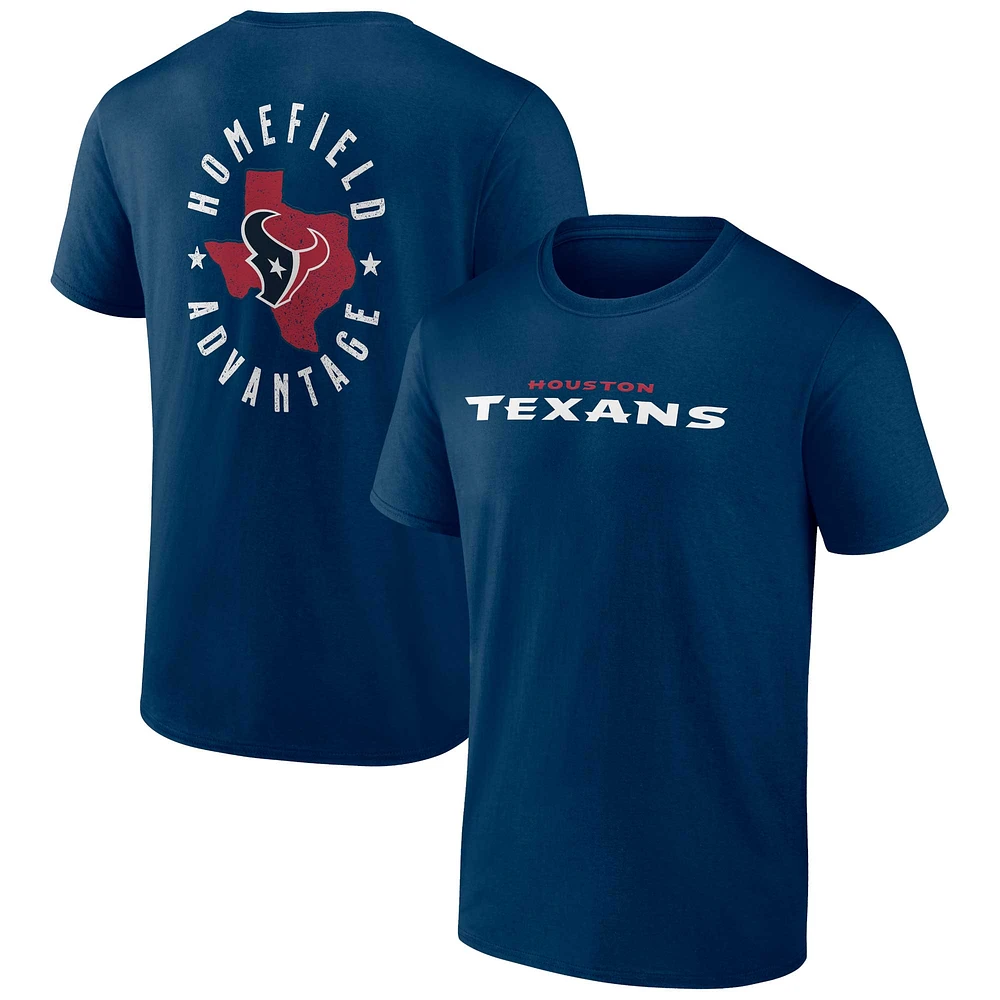 Men's Profile Navy Houston Texans Big & Tall Two-Sided T-Shirt