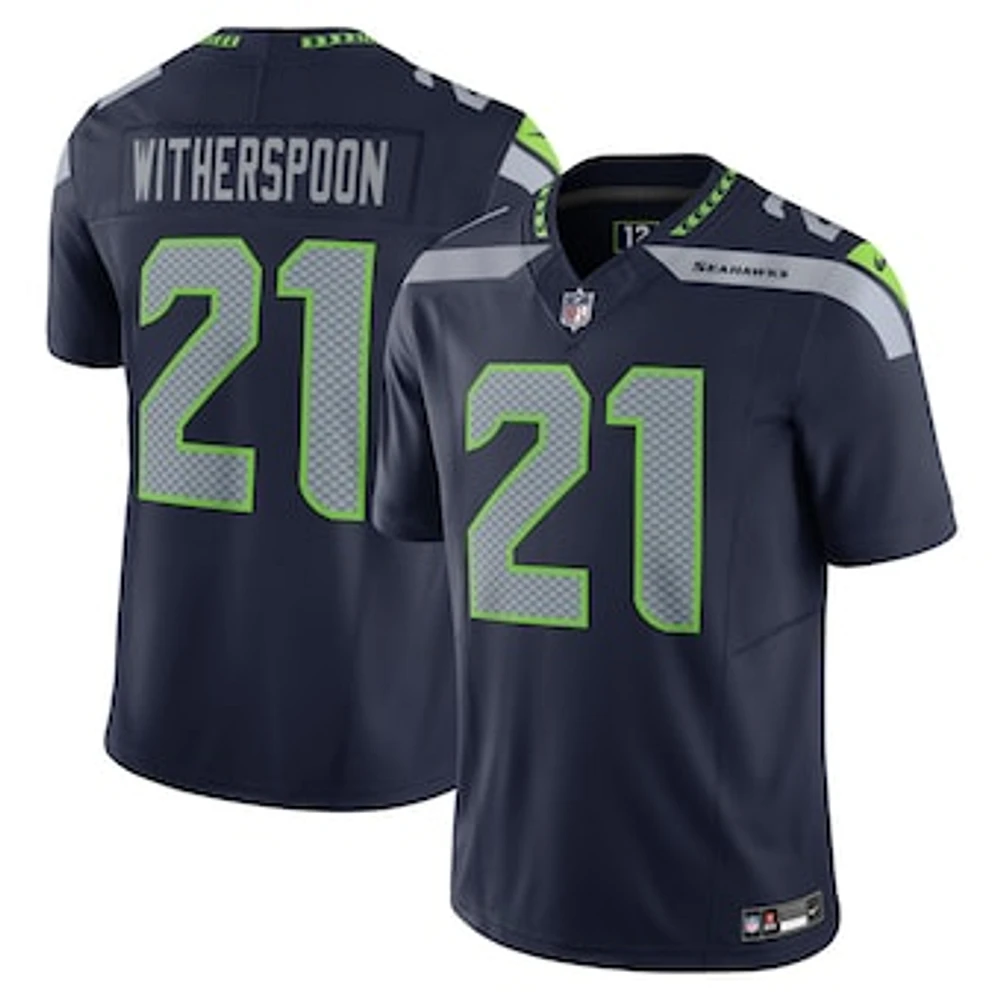 Men's Nike Devon Witherspoon Navy Seattle Seahawks Vapor F.U.S.E. Limited Jersey