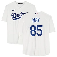 Dustin May Los Angeles Dodgers Autographed White Nike Replica Jersey