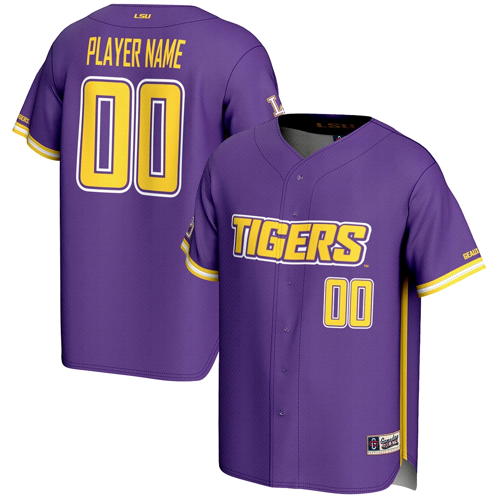 Unisex GameDay Greats LSU Tigers NIL Pick-A-Player Lightweight Baseball Jersey