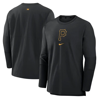 Men's Nike Black Pittsburgh Pirates Authentic Collection Player Dri-FIT Lightweight Pullover