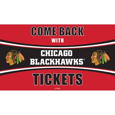 Chicago Blackhawks 28" x 16" Come Back With Tickets Door Mat