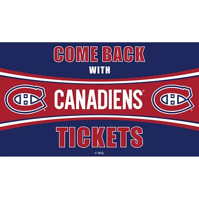 Montreal Canadiens 28" x 16" Come Back With Tickets Door Mat