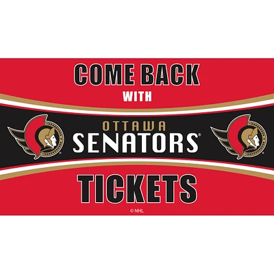 Ottawa Senators 28" x 16" Come Back With Tickets Door Mat