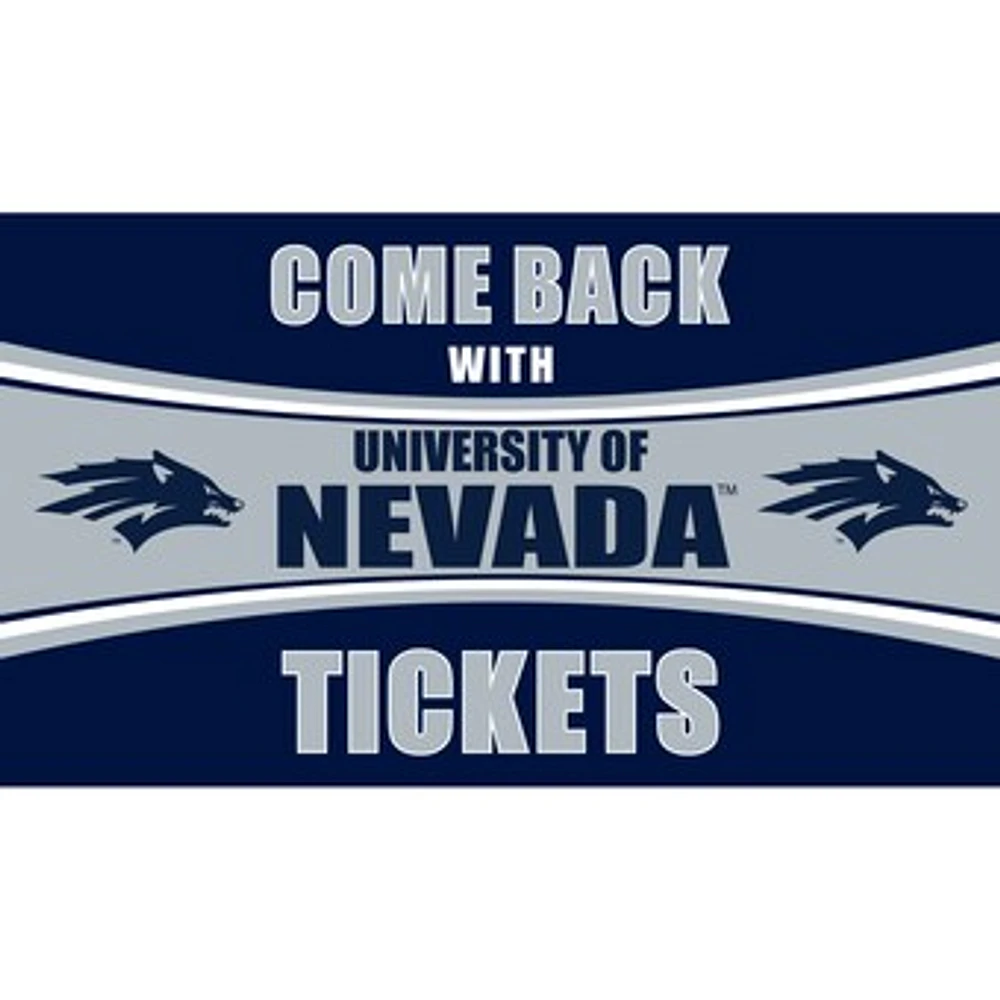 Nevada Wolf Pack 28" x 16" Come Back With Tickets Door Mat