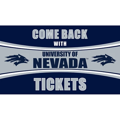 Nevada Wolf Pack 28" x 16" Come Back With Tickets Door Mat