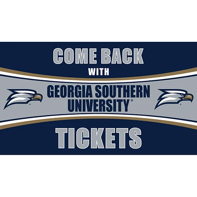 Georgia Southern Eagles 28" x 16" Come Back With Tickets Door Mat
