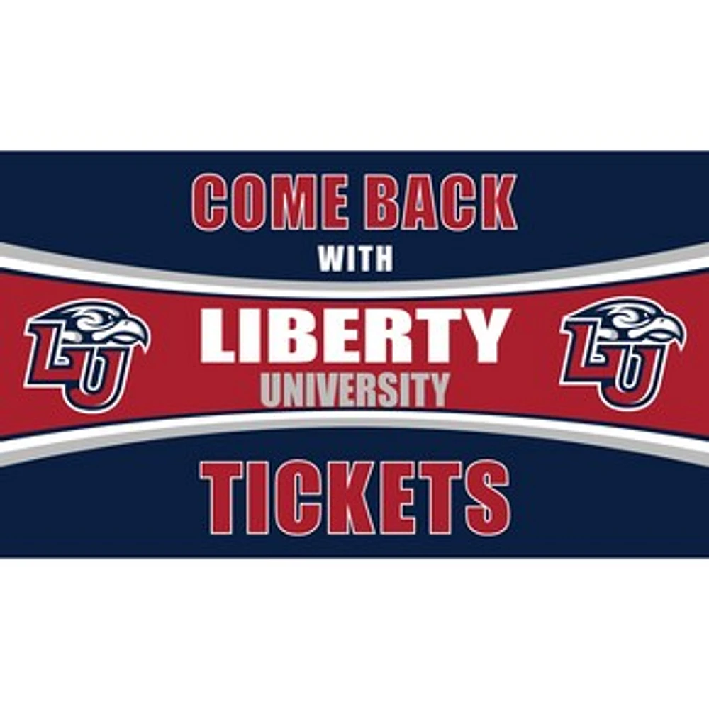 Liberty Flames 28" x 16" Come Back With Tickets Door Mat