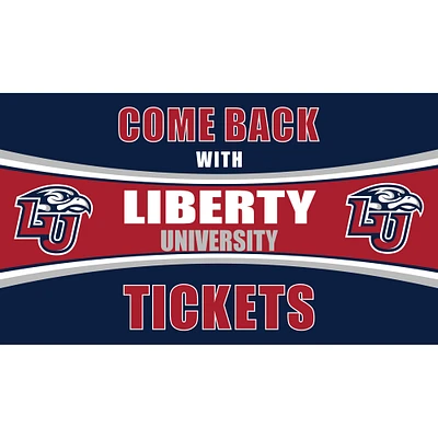 Liberty Flames 28" x 16" Come Back With Tickets Door Mat