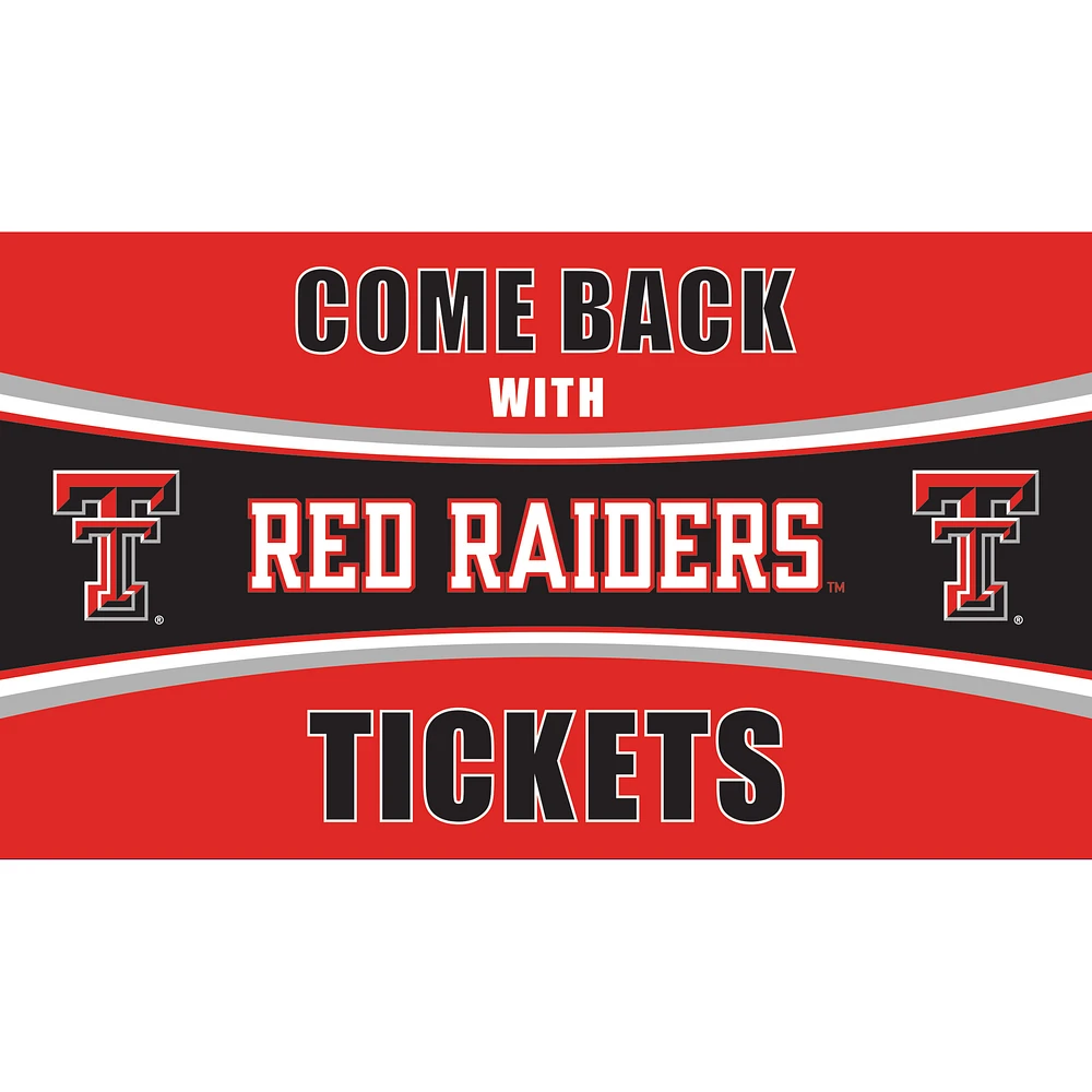 Texas Tech Red Raiders 28" x 16" Come Back With Tickets Door Mat