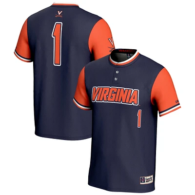 Youth GameDay Greats #1 Navy Virginia Cavaliers Lightweight Softball Jersey
