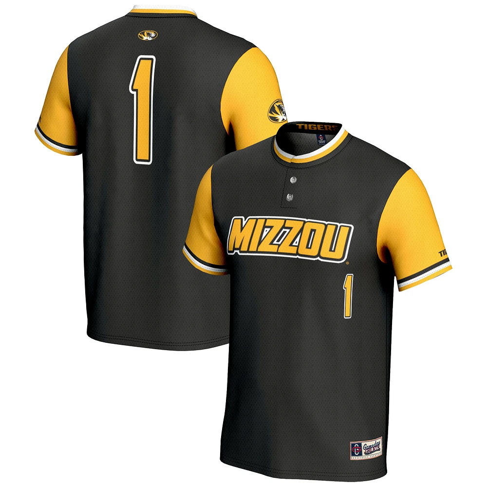 Youth GameDay Greats #1 Missouri Tigers Lightweight Softball Jersey