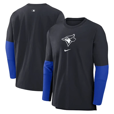Men's Nike Navy Toronto Blue Jays Authentic Collection Player Dri-FIT Lightweight Pullover