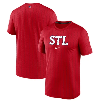 Men's Nike Red St. Louis Cardinals 2024 City Connect Authentic Collection Practice Velocity Performance T-Shirt